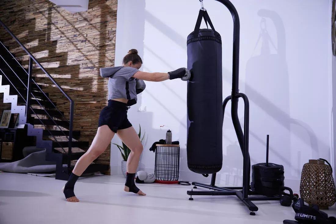 Adult Punching / Kickboxing Bag 50 Kg, Black, No Color, large image number 7