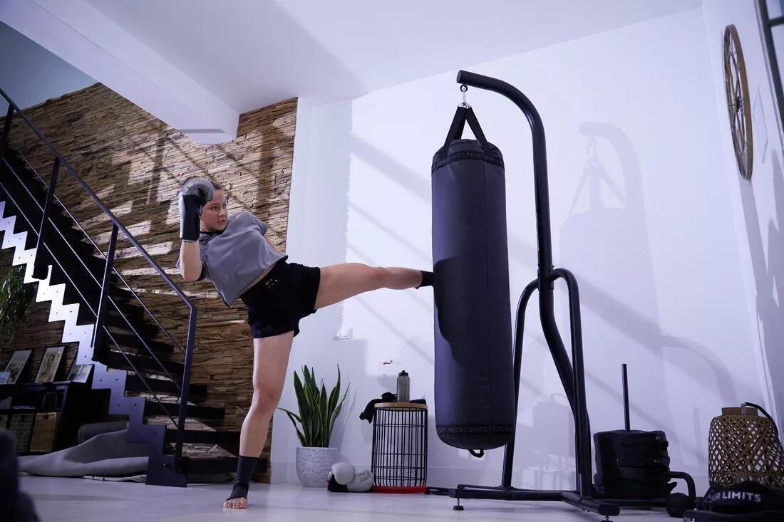 Adult Punching / Kickboxing Bag 50 Kg, Black, No Color, large image number 8