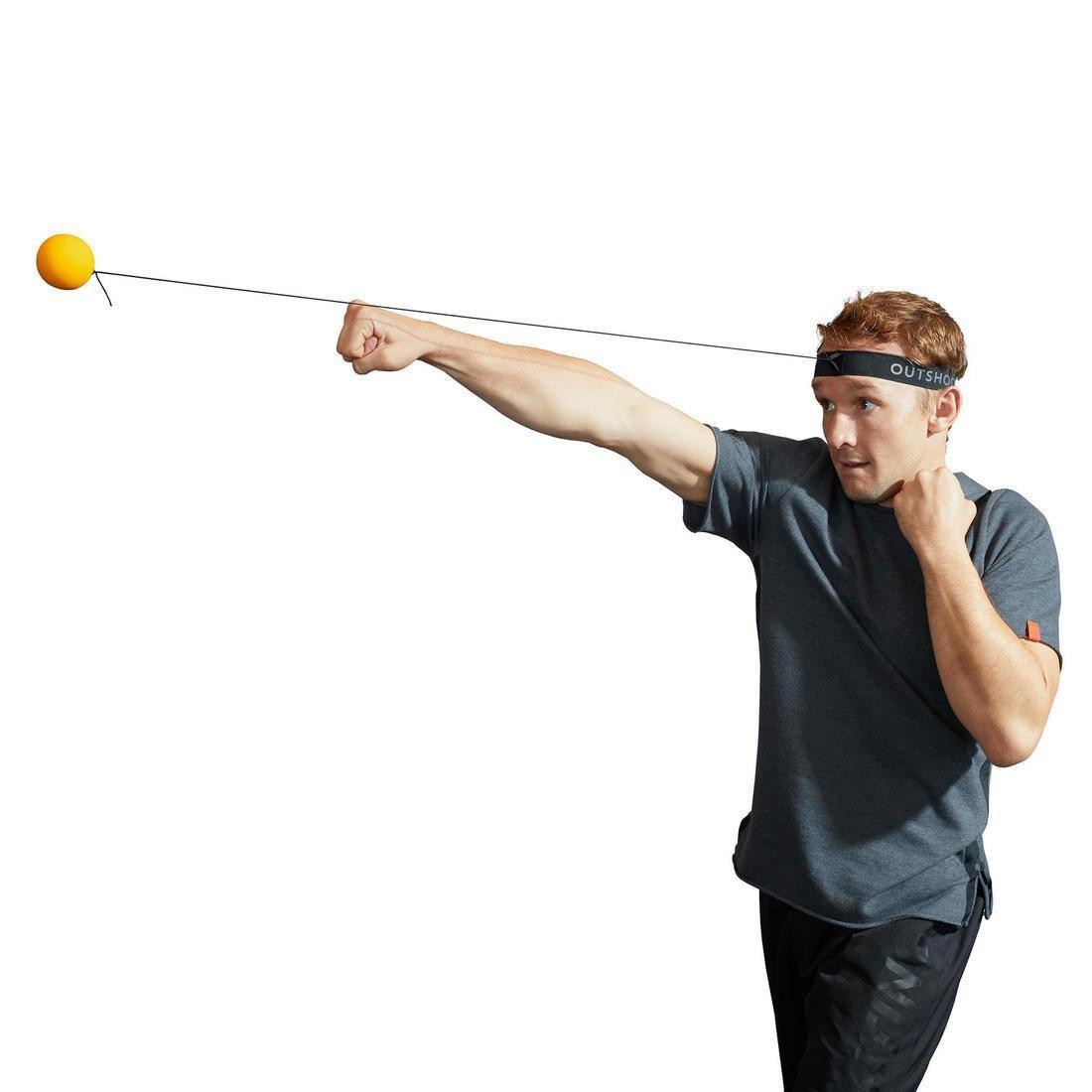 Boxing Reflex Ball For Precision Strike Work, Yellow, No Color, large image number 1