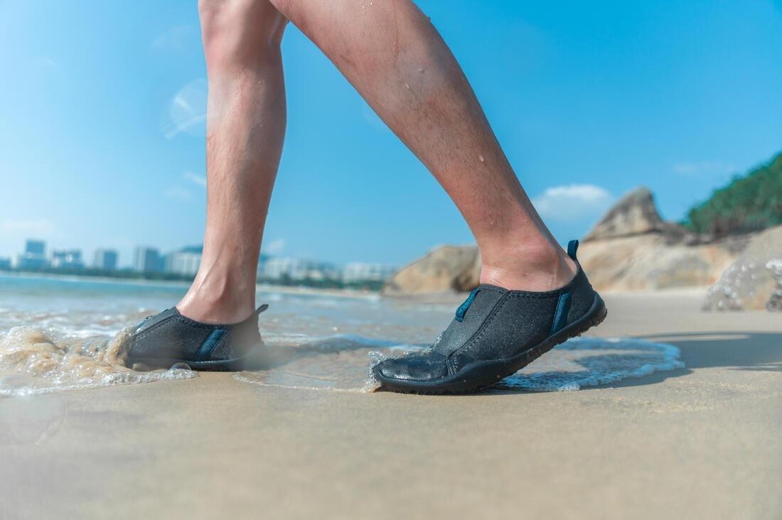 Adult Elasticated Water Shoes Aquashoes - 120, Black, , large image number 10