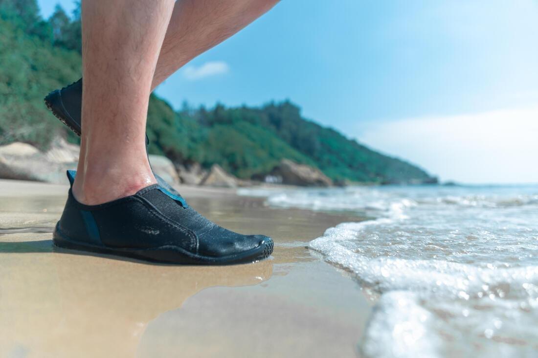 Adult Elasticated Water Shoes Aquashoes - 120, Black, , large image number 11