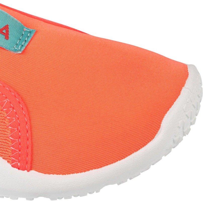 Kids Girls Elasticated Aquashoes - Aquashoes 120 Beach Party, Fluo Coral Pink, No Color, medium