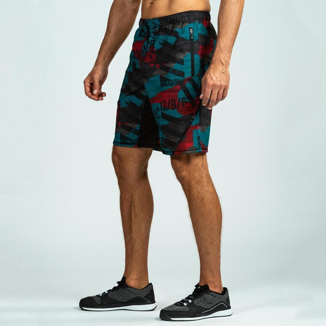 Cross-Training Shorts - 500, Khaki, No Color, large image number 3