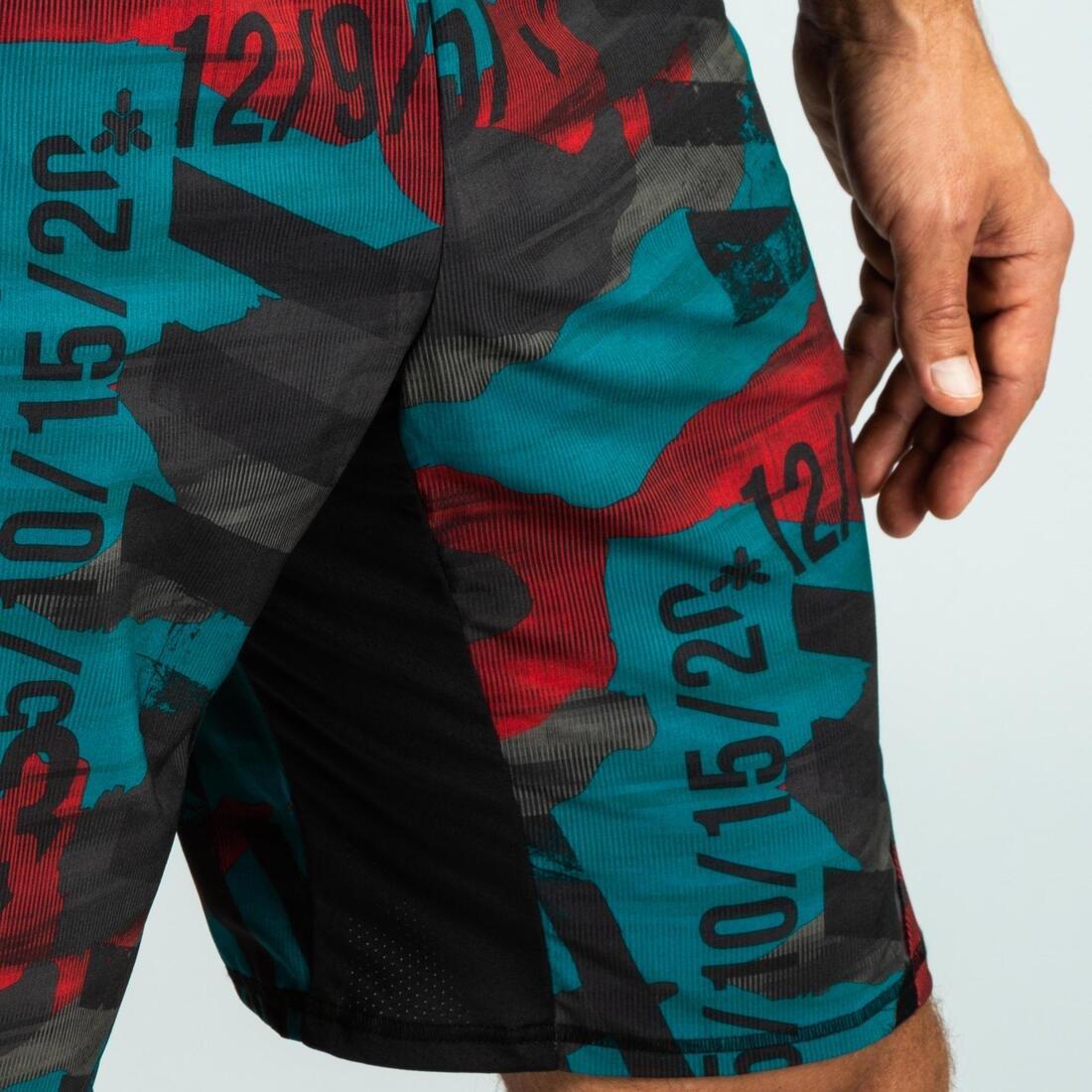 Cross-Training Shorts - 500, Khaki, No Color, large image number 6
