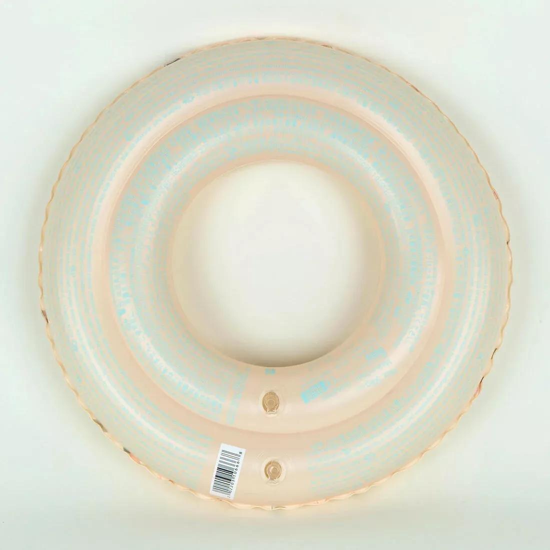 Kids Swim Ring With Mermaid Print Two Inflation Chambers, Pink, No Color, large image number 11