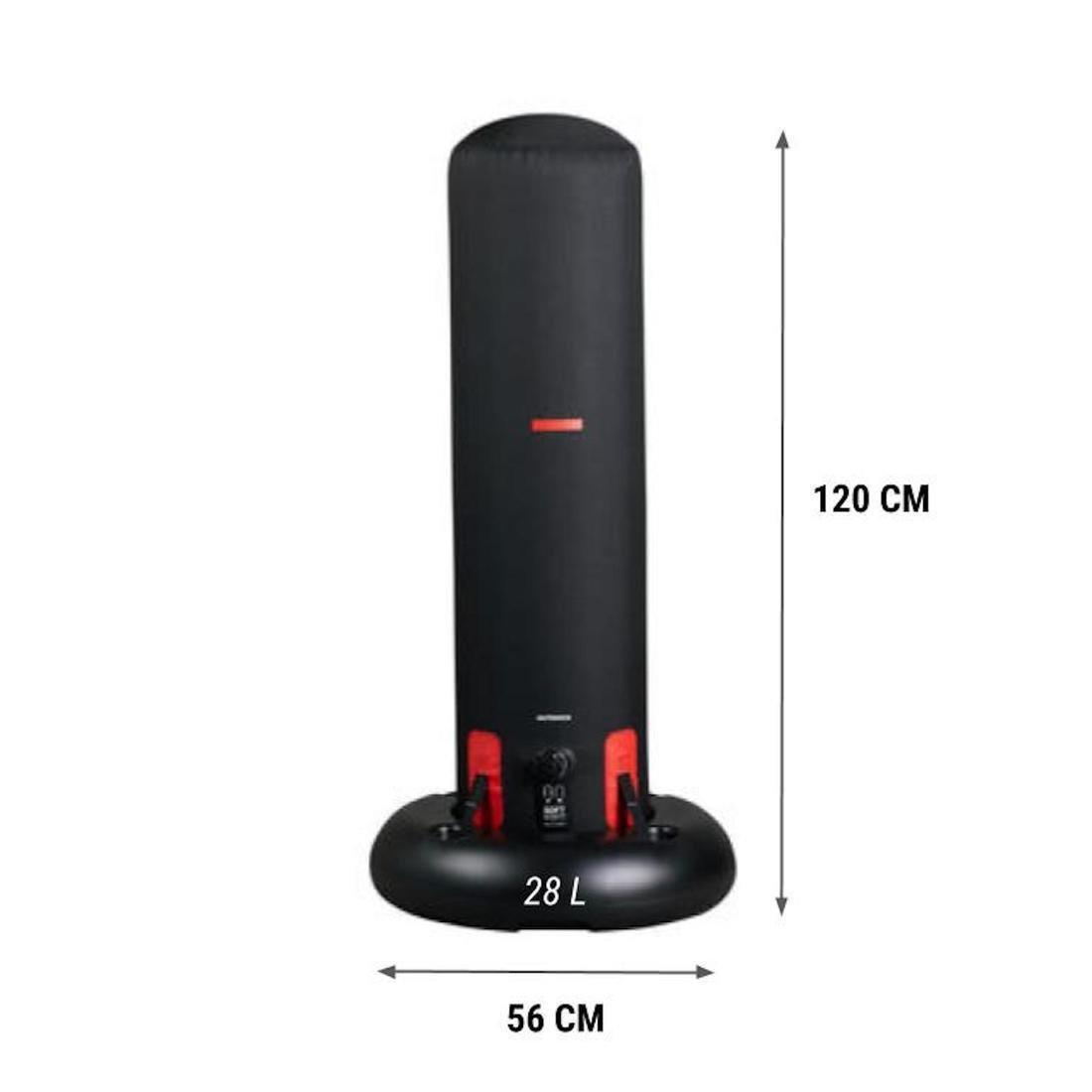 Kids' Free-Standing Punching Bag 100 - Inflatable, Black, No Color, large image number 1