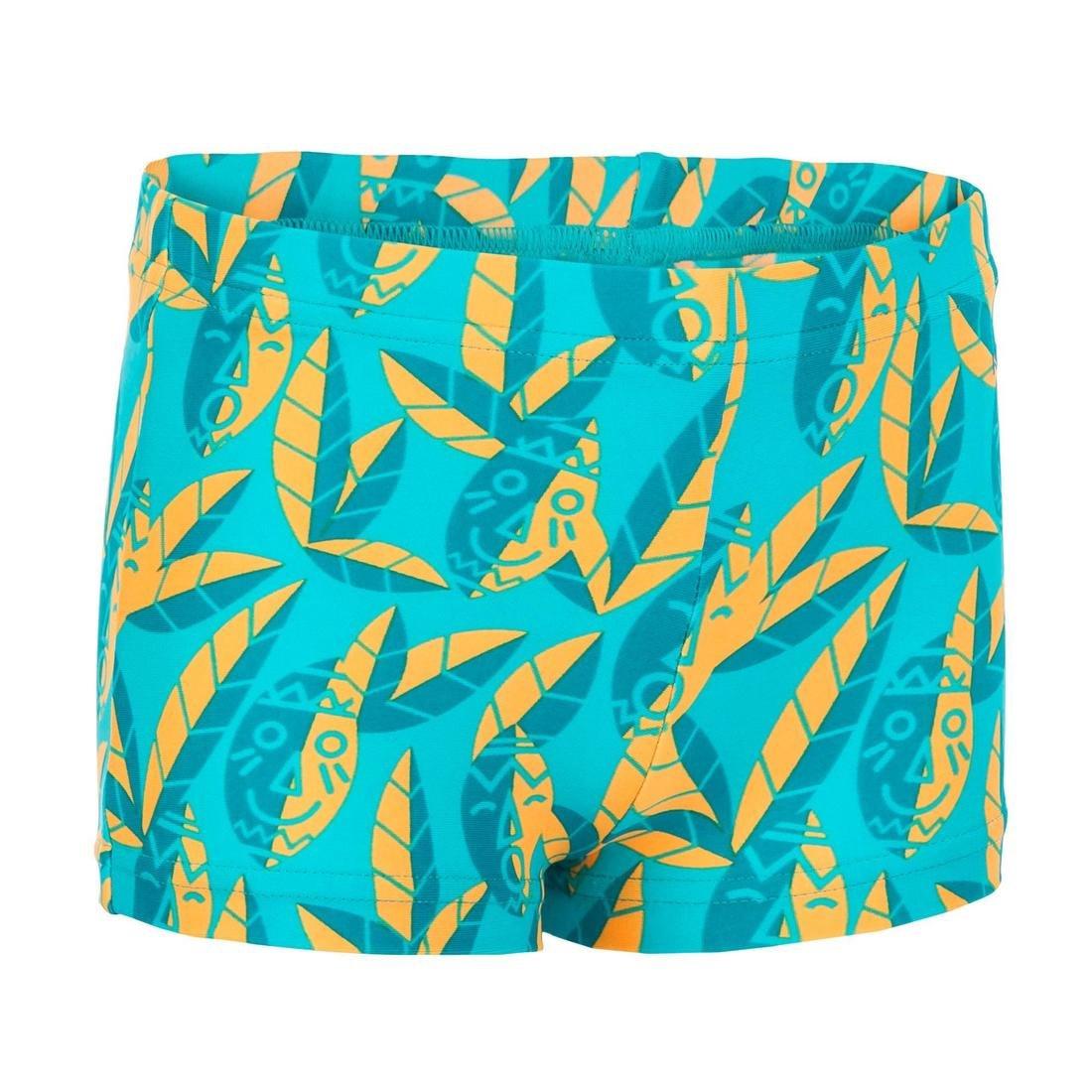 NABAIJI - Titou Baby Boys' Boxer-Style Swim Shorts - All Skull, Cyan