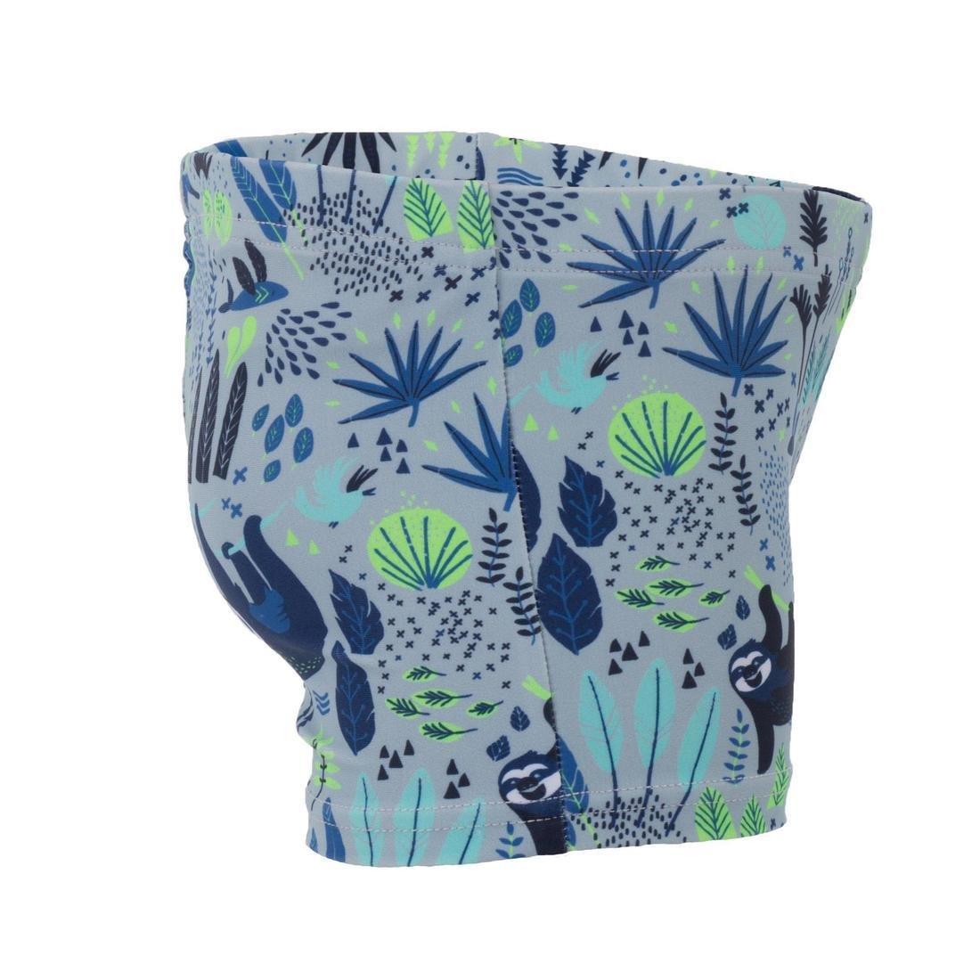 Kids Unisex Swimming Boxers Fish Print, Green, No Color, large image number 6