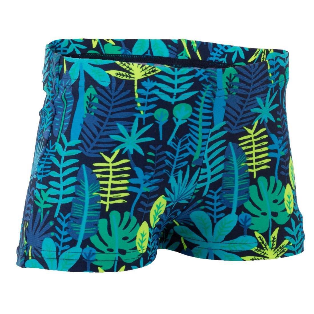 Kids Unisex Swimming Boxers Fish Print, Green, No Color, large image number 8