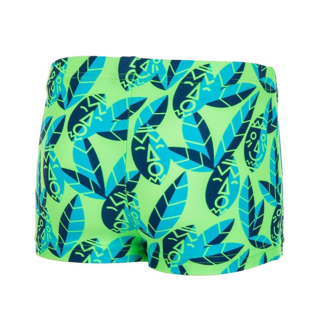 Kids Unisex Swimming Boxers Fish Print, Green, No Color, large image number 10