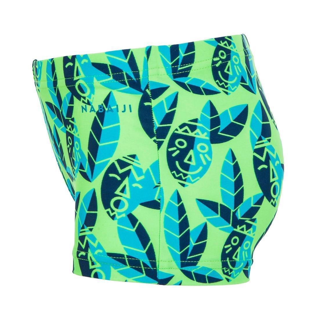 Kids Unisex Swimming Boxers Fish Print, Green, No Color, large image number 11