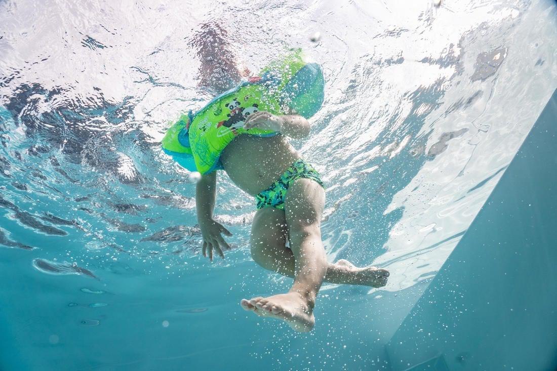 Kids Unisex Swimming Boxers Fish Print, Green, No Color, large image number 13