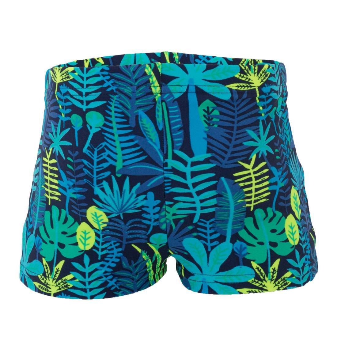 Girls /Kids Swimming Boxers Fish Print, Jungle Green, , large image number 3