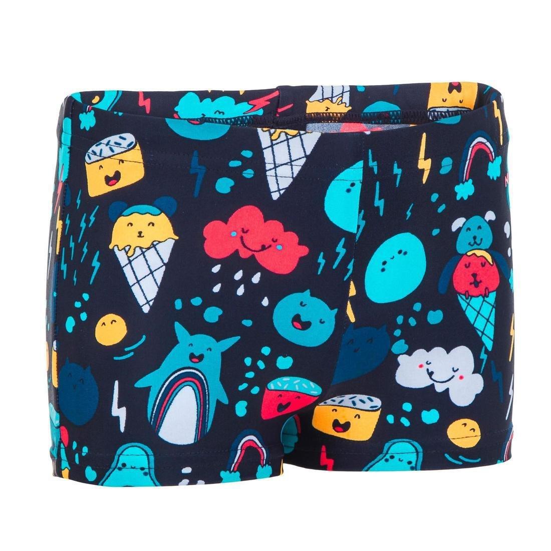 Girls /Kids Swimming Boxers Fish Print, Jungle Green, , large image number 5