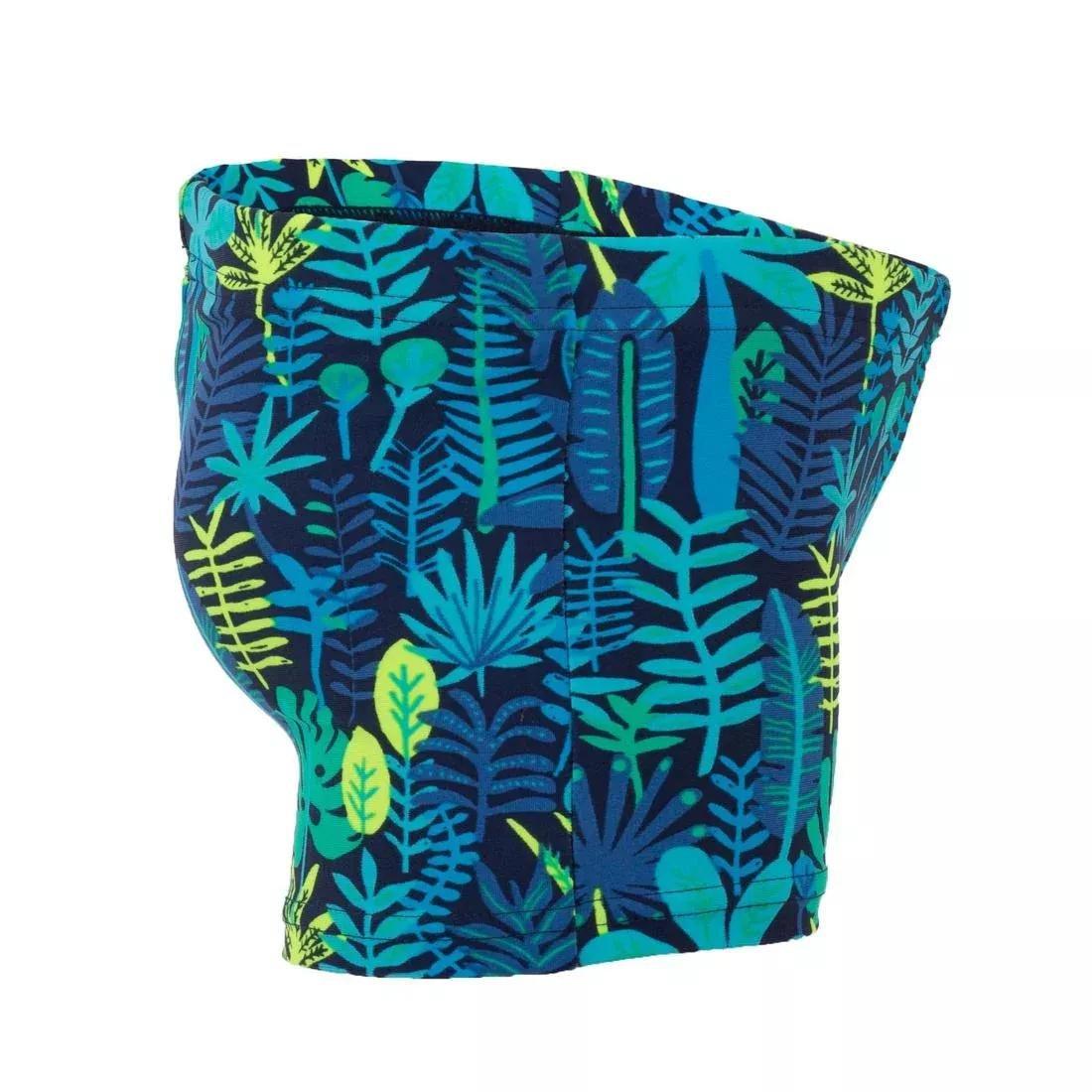 Girls /Kids Swimming Boxers Fish Print, Jungle Green, , large image number 6