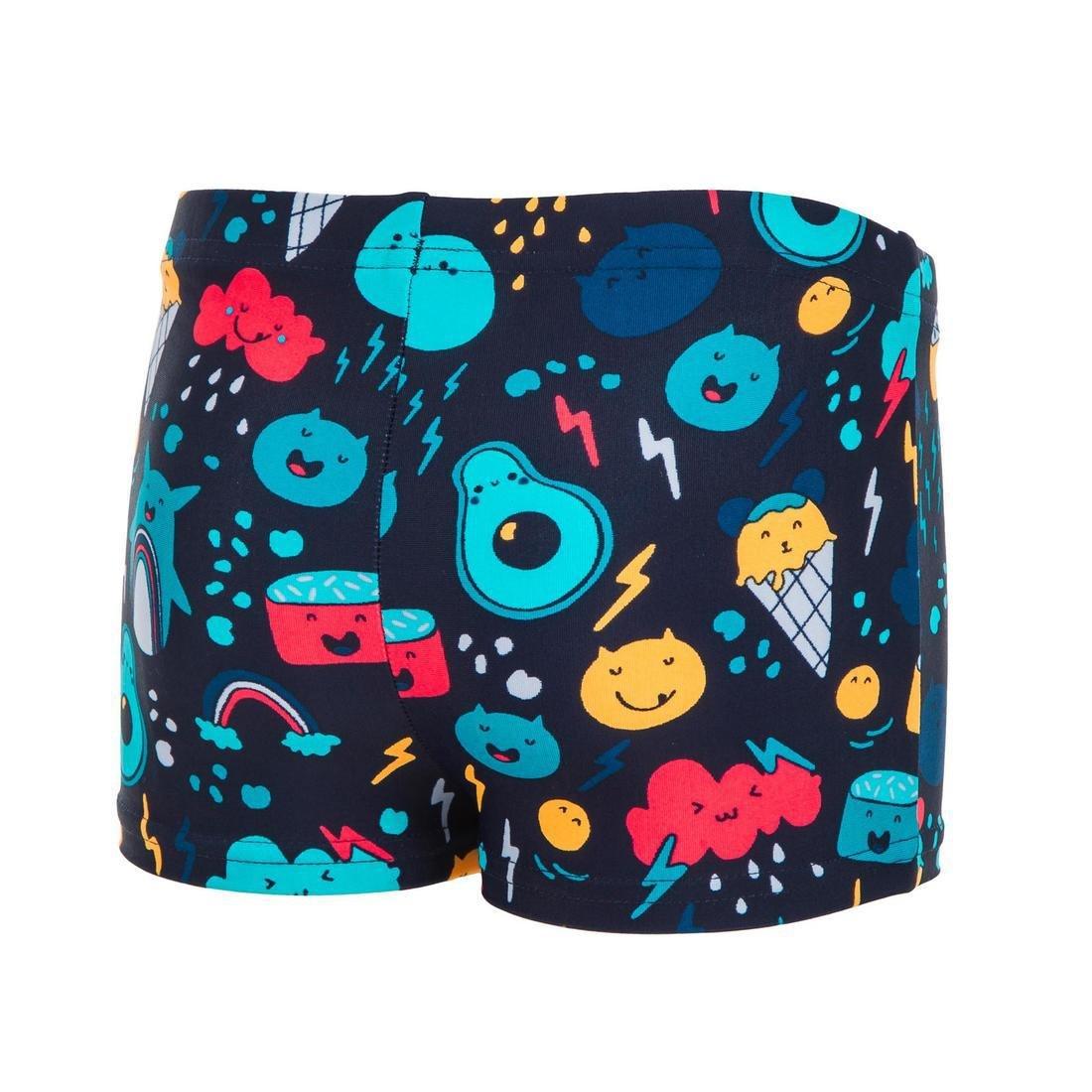 Girls /Kids Swimming Boxers Fish Print, Jungle Green, , large image number 9