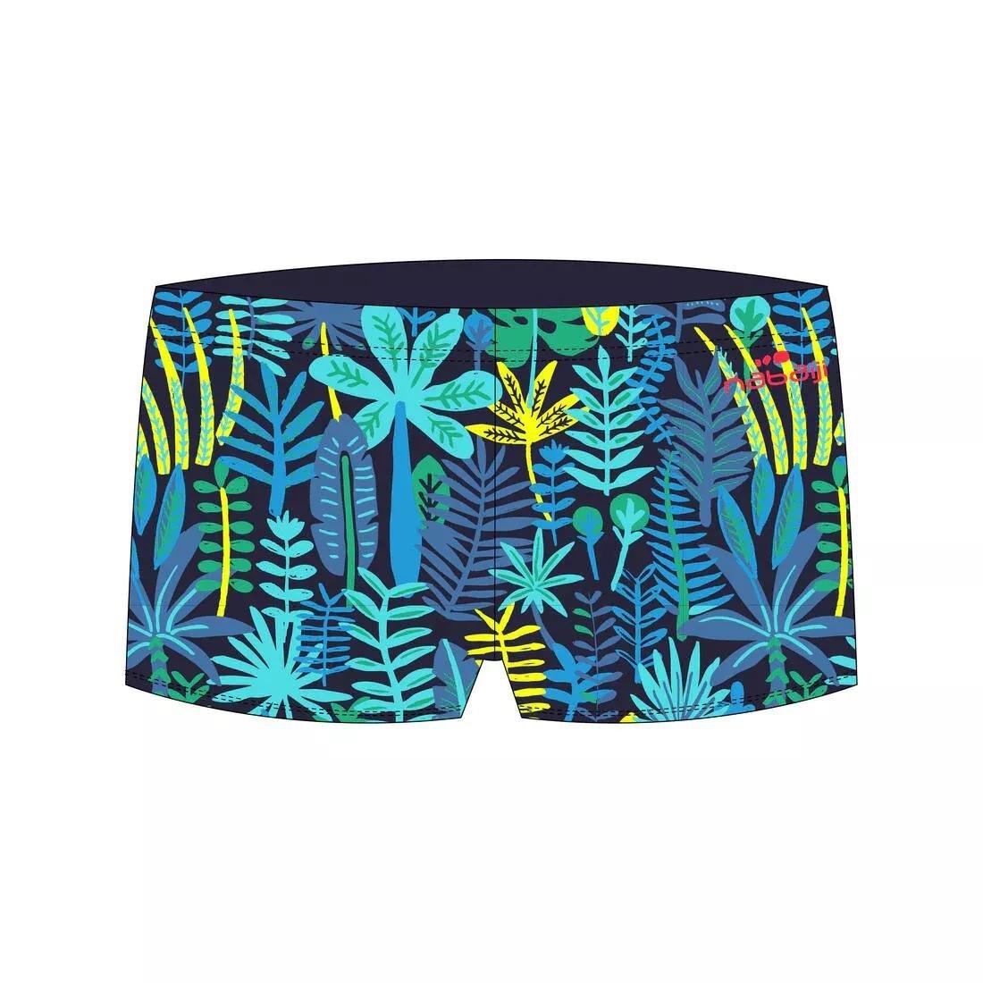 Girls /Kids Swimming Boxers Fish Print, Jungle Green, , large image number 10