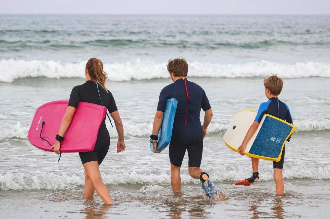 100 bodyboard with wrist leash, Fuchsia, , large image number 3