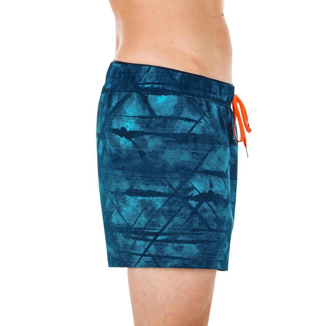 NABAIJI - Mens Swimming Short Swim Shorts 100 Nbji, Blue