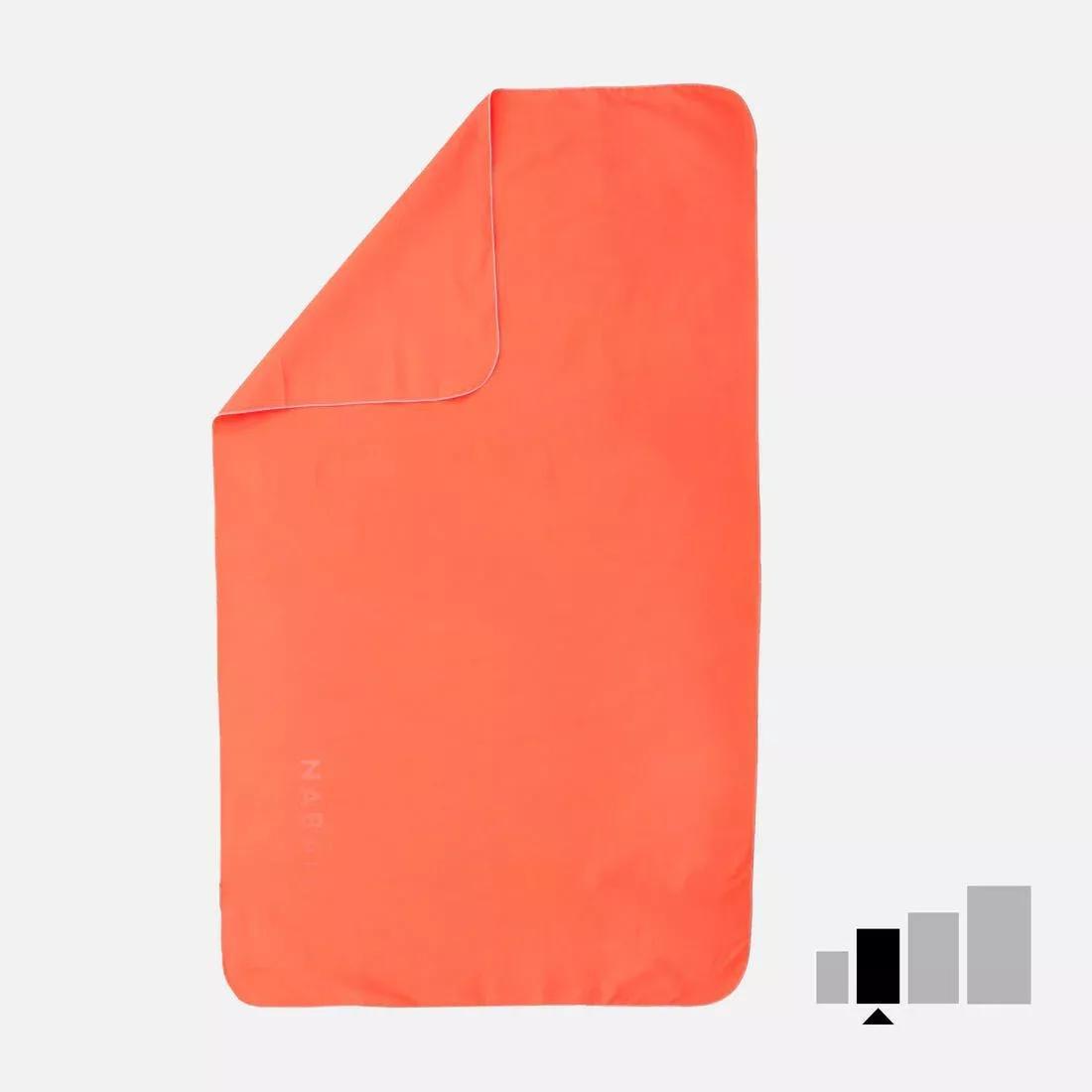 Swimming Microfibre Towel, Pink, No Color, large image number 1
