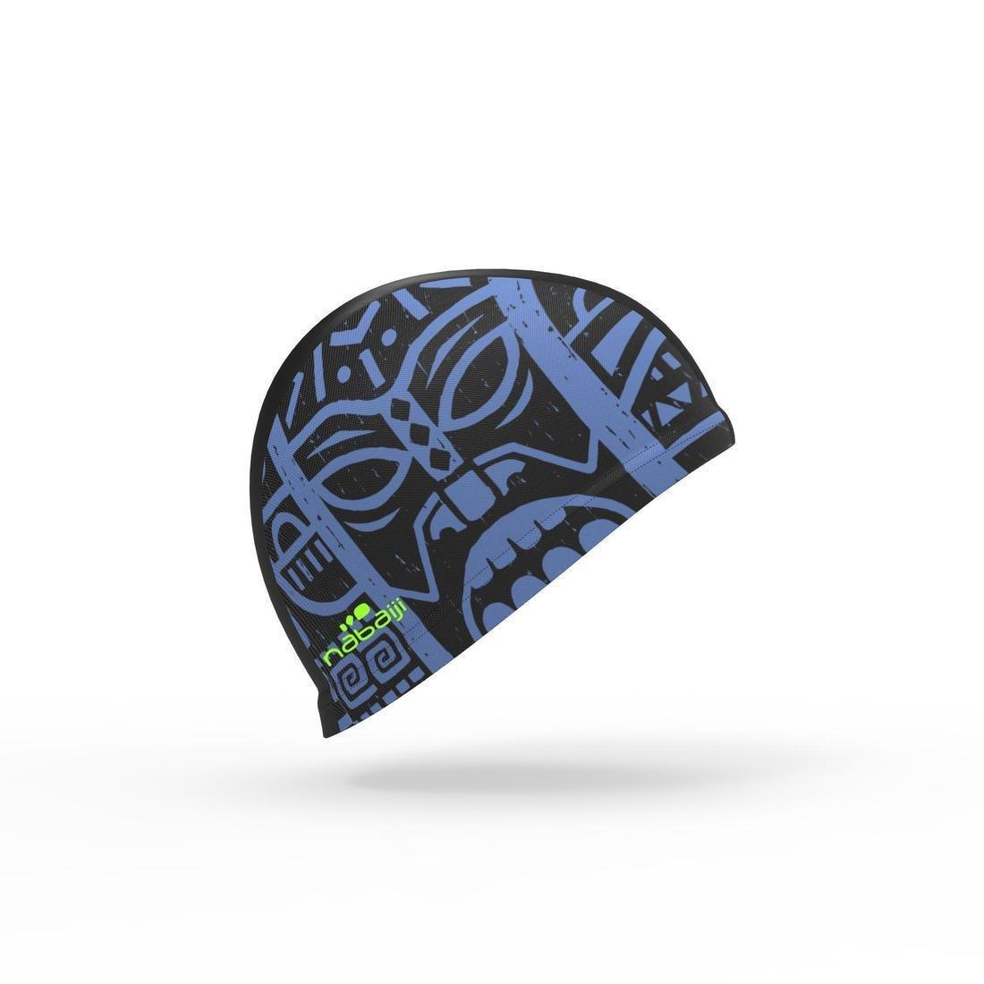 Mesh Print Swimming Cap, Dark Blue, , large image number 7
