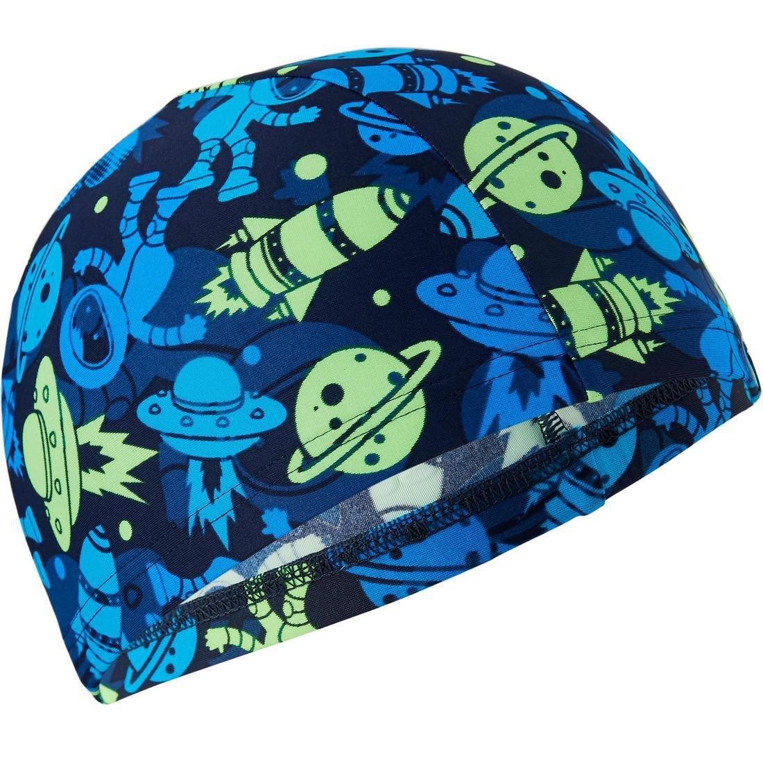 Mesh Print Swimming Cap, Dark Blue, , large image number 8