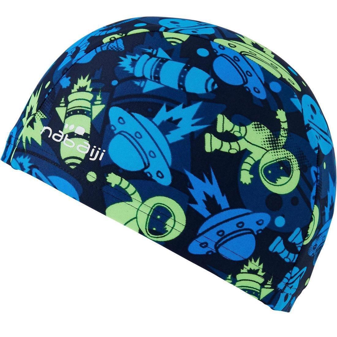 Mesh Print Swimming Cap, Dark Blue, , large image number 13