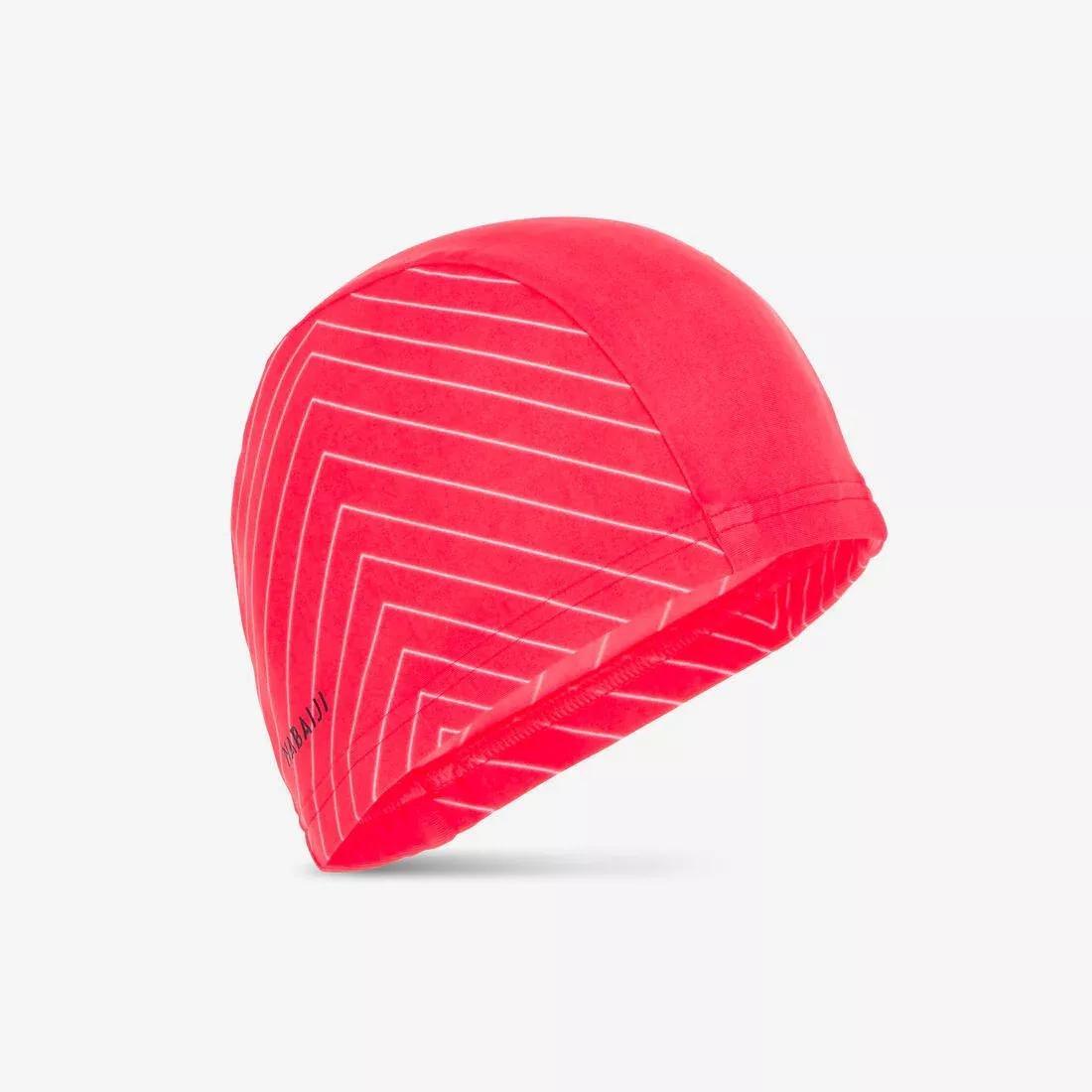 Mesh Print Swim Cap,  - Astro, Strawberry Pink, , large image number 0