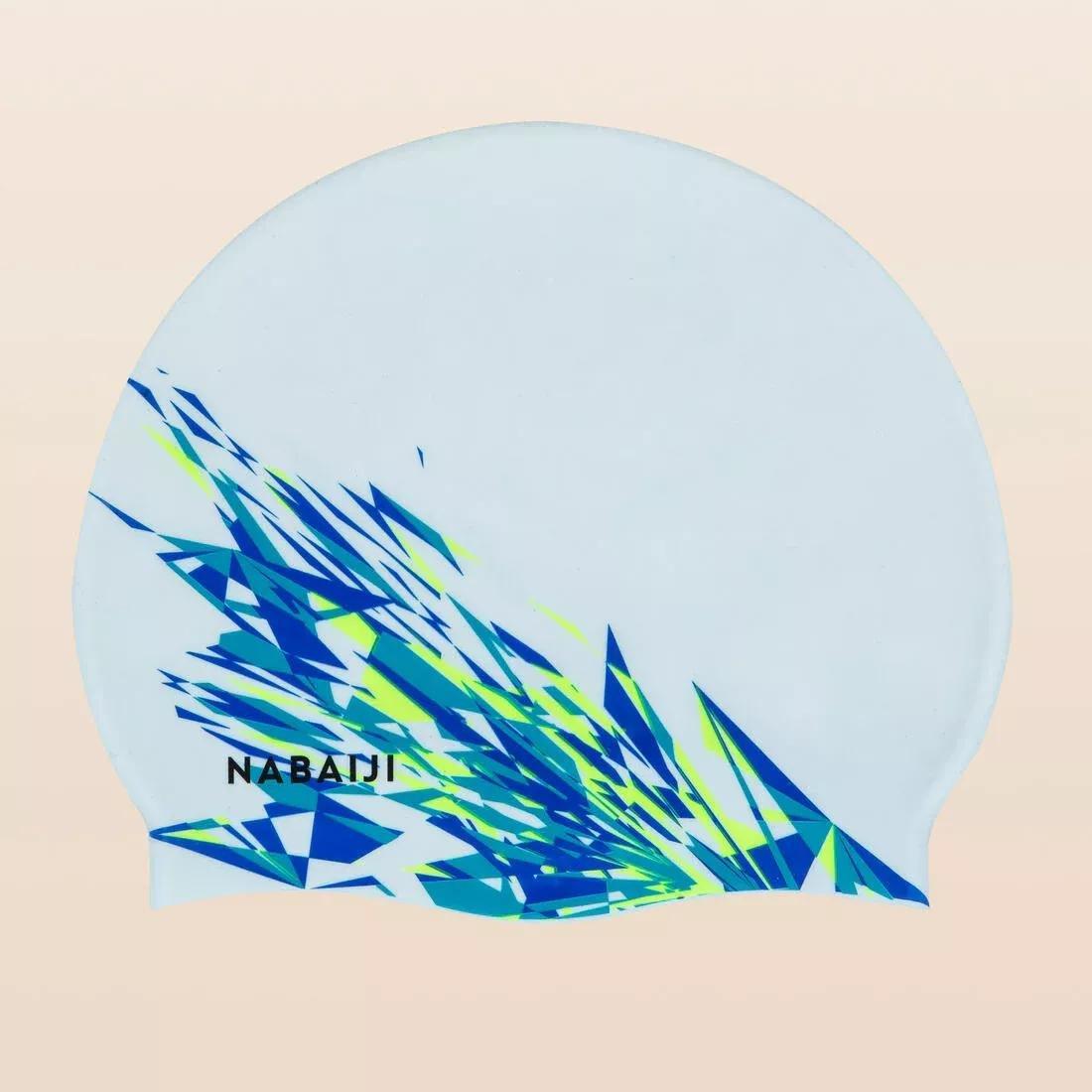 Silicone Australia Swim Cap-White, No Color, large image number 0