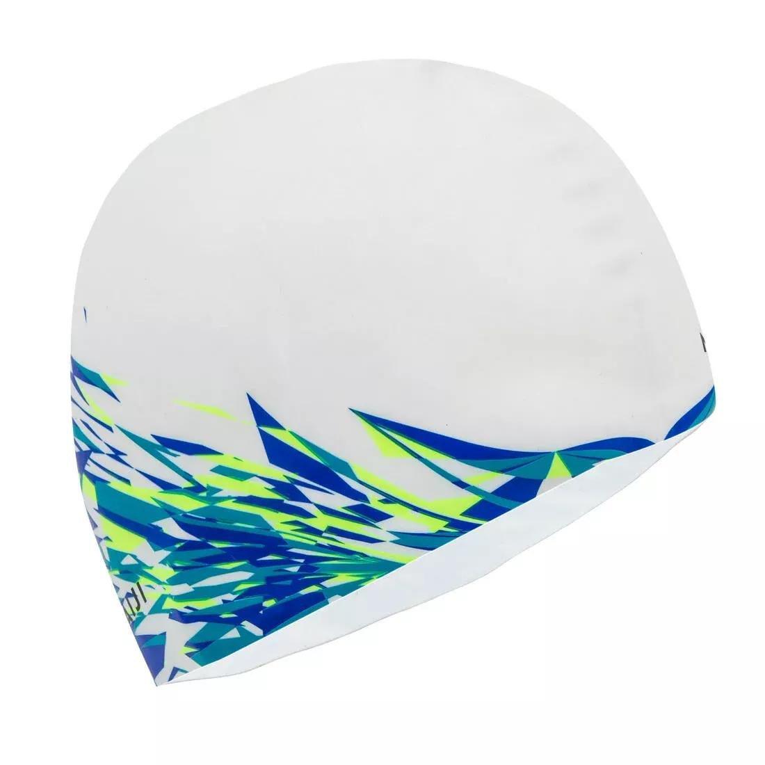 Silicone Australia Swim Cap-White, No Color, large image number 7