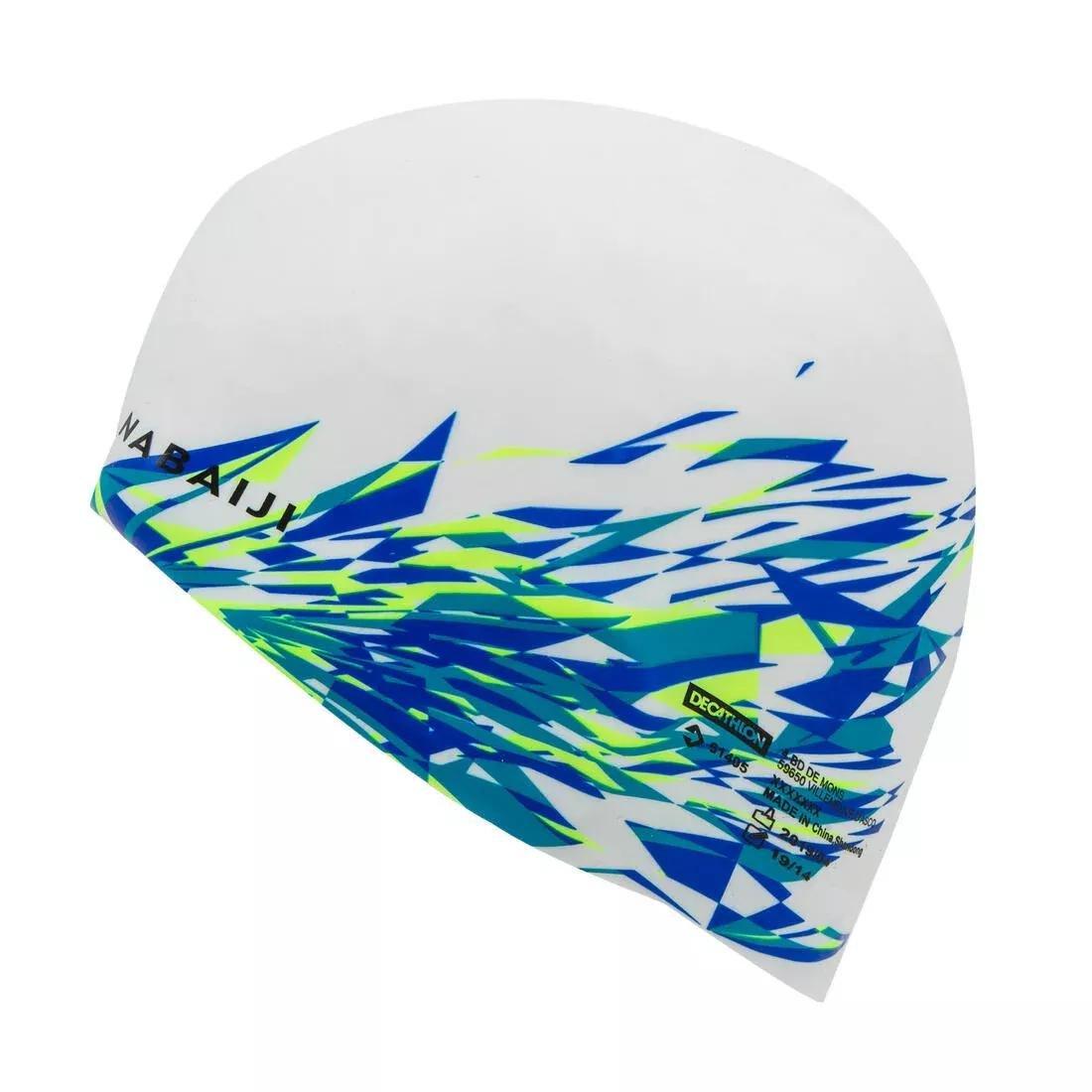 Silicone Australia Swim Cap-White, No Color, large image number 9
