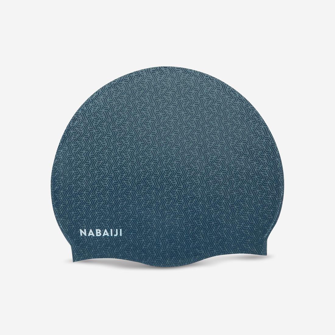 Silicone Print Swim Cap - Mozi, Grey, No Color, large image number 0