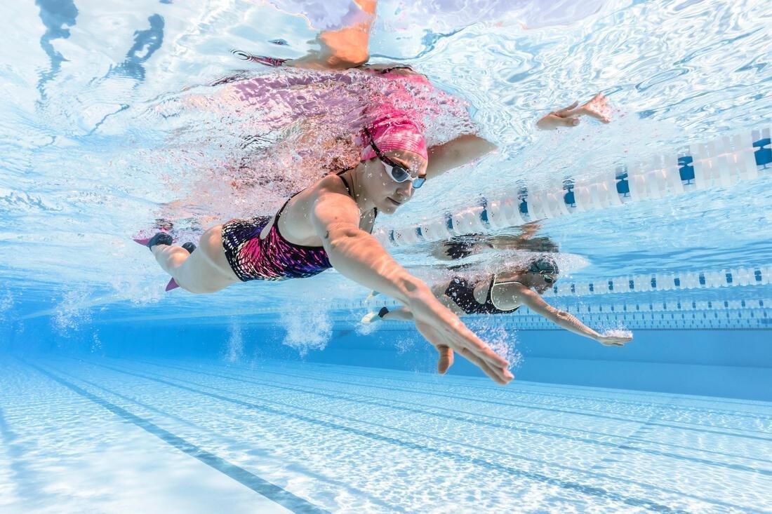 Silicone Print Swim Cap - Mozi, Grey, No Color, large image number 4