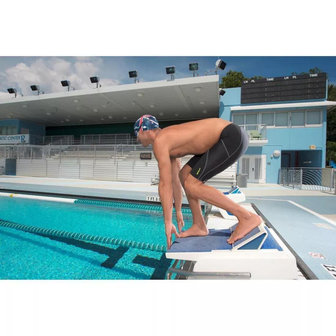 Silicone Print Swim Cap - Mozi, Grey, No Color, large image number 7