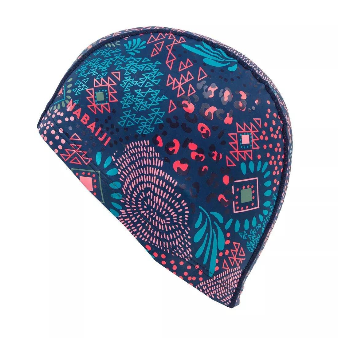 SILICONE MESH SWIM CAP SIZE S - PRINT WOZBOY, hurricane blue, No Color, large image number 6