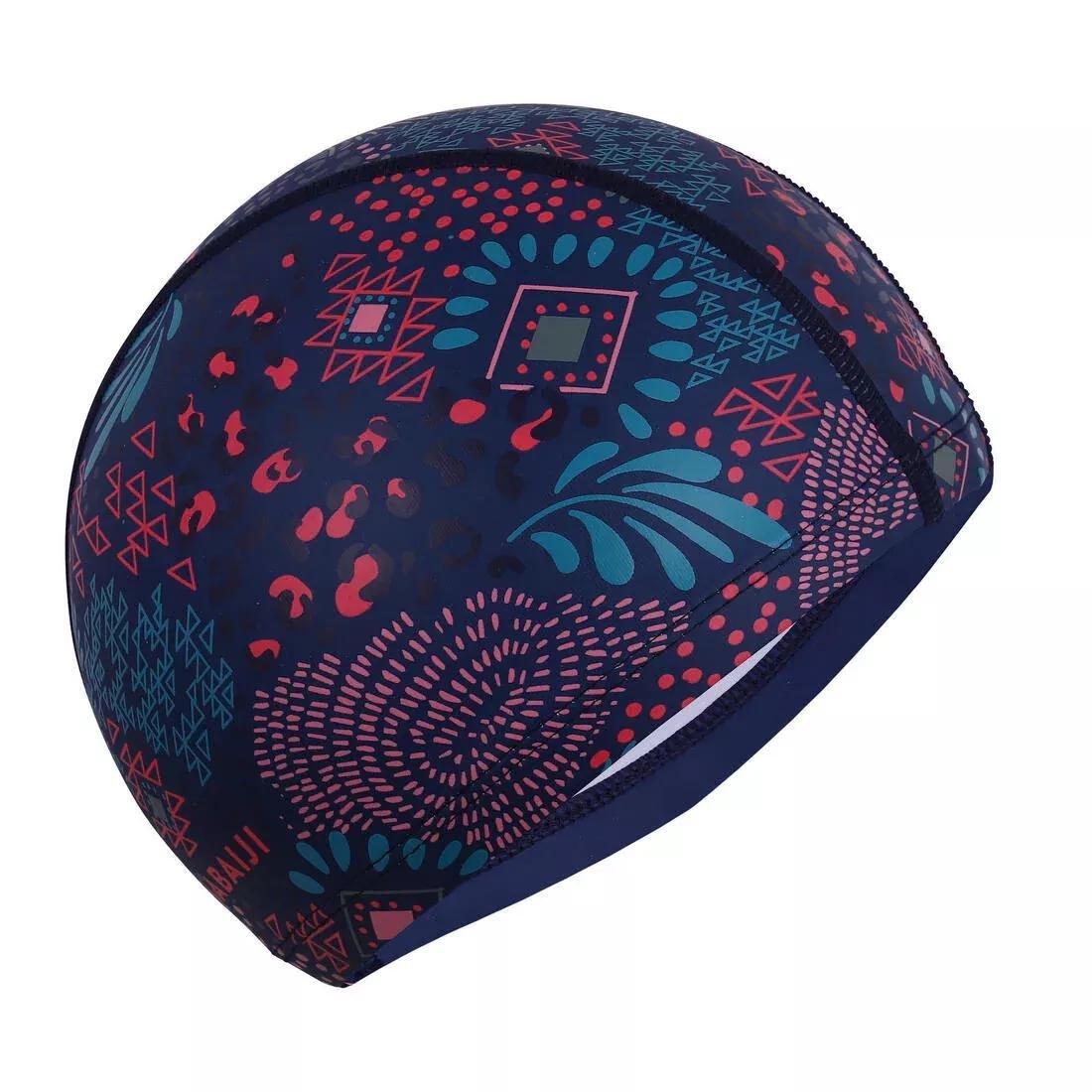 SILICONE MESH SWIM CAP SIZE S - PRINT WOZBOY, hurricane blue, No Color, large image number 8
