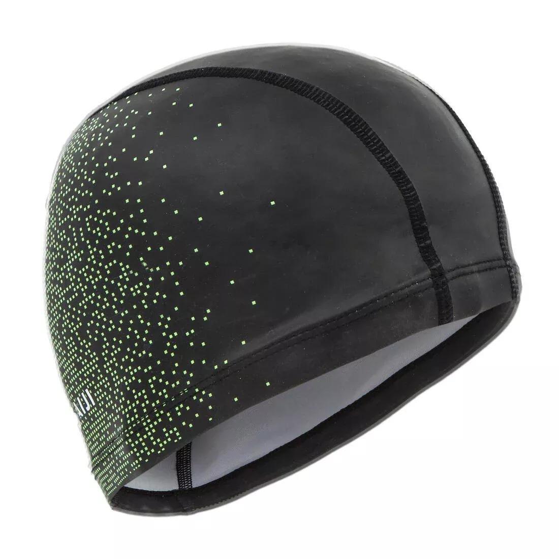 Silicone Mesh Swim Cap - Bones, Black, No Color, large image number 4