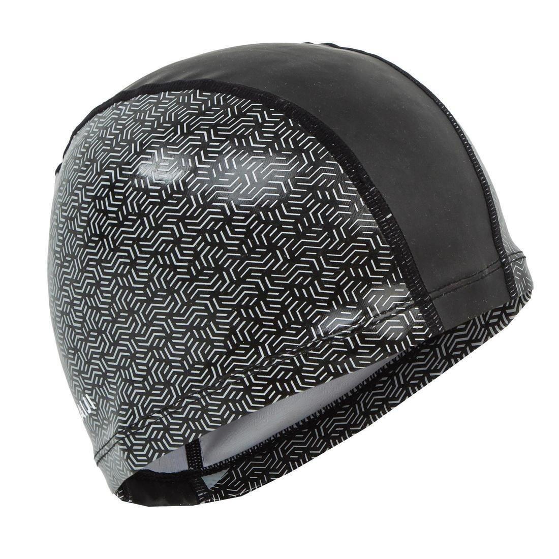 Silicone Mesh Swim Cap - Bones, Black, No Color, large image number 9