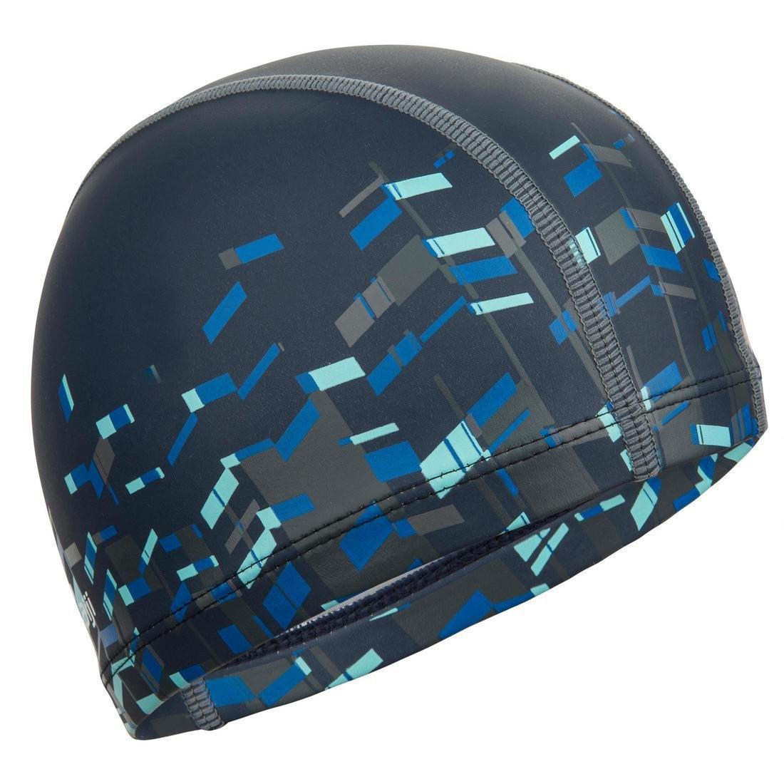 Silicone Mesh Swim Cap Print Wozboy, Black, No Color, large image number 4