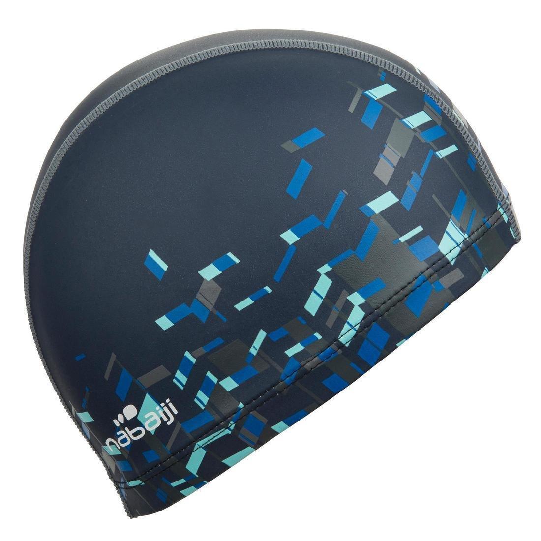 NABAIJI - Silicone Mesh Swim Cap Print Wozboy, Black