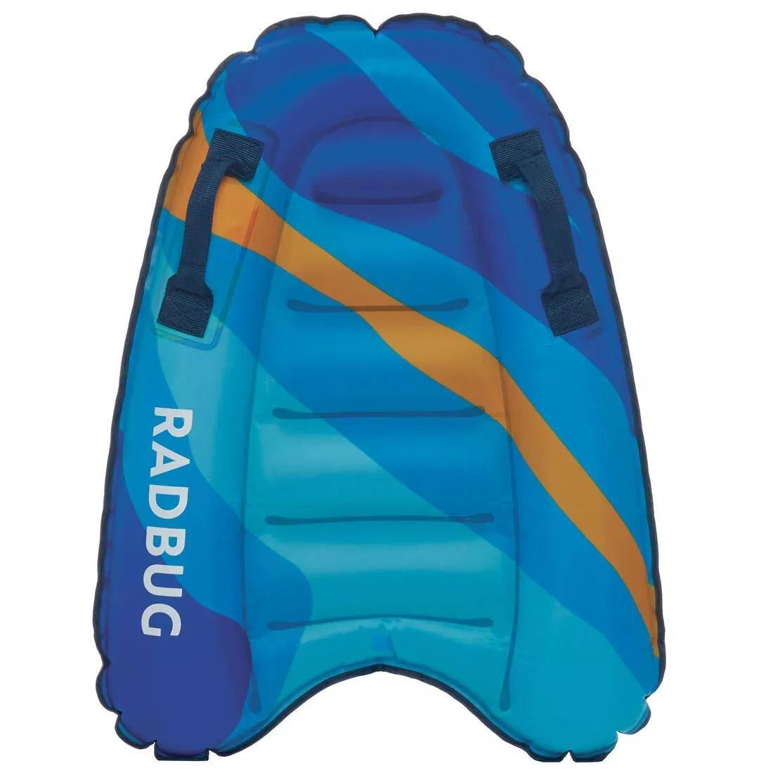 Kids Bodyboard Inflatable Skimboard Radbug Discovery, Blue, No Color, large image number 4