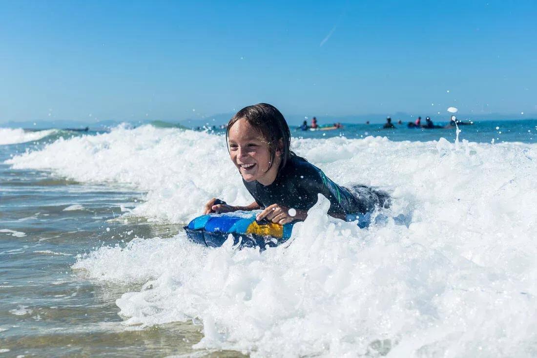 Kids Bodyboard Inflatable Skimboard Radbug Discovery, Blue, No Color, large image number 8