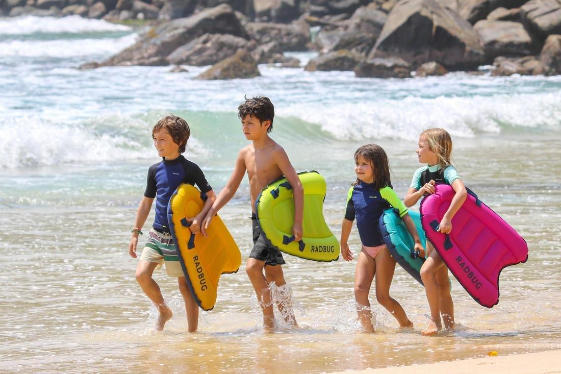 Kids Bodyboard Inflatable Skimboard Radbug Discovery, Blue, No Color, large image number 13