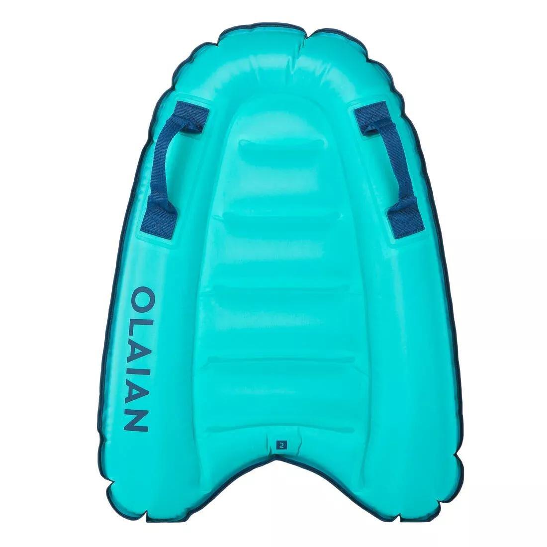 Kid'S Discovery Inflatable Bodyboard , Caribbean Blue, No Color, large image number 1