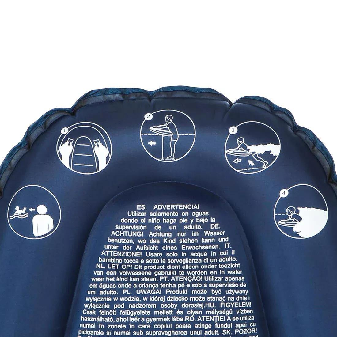 Kid'S Discovery Inflatable Bodyboard , Caribbean Blue, No Color, large image number 9
