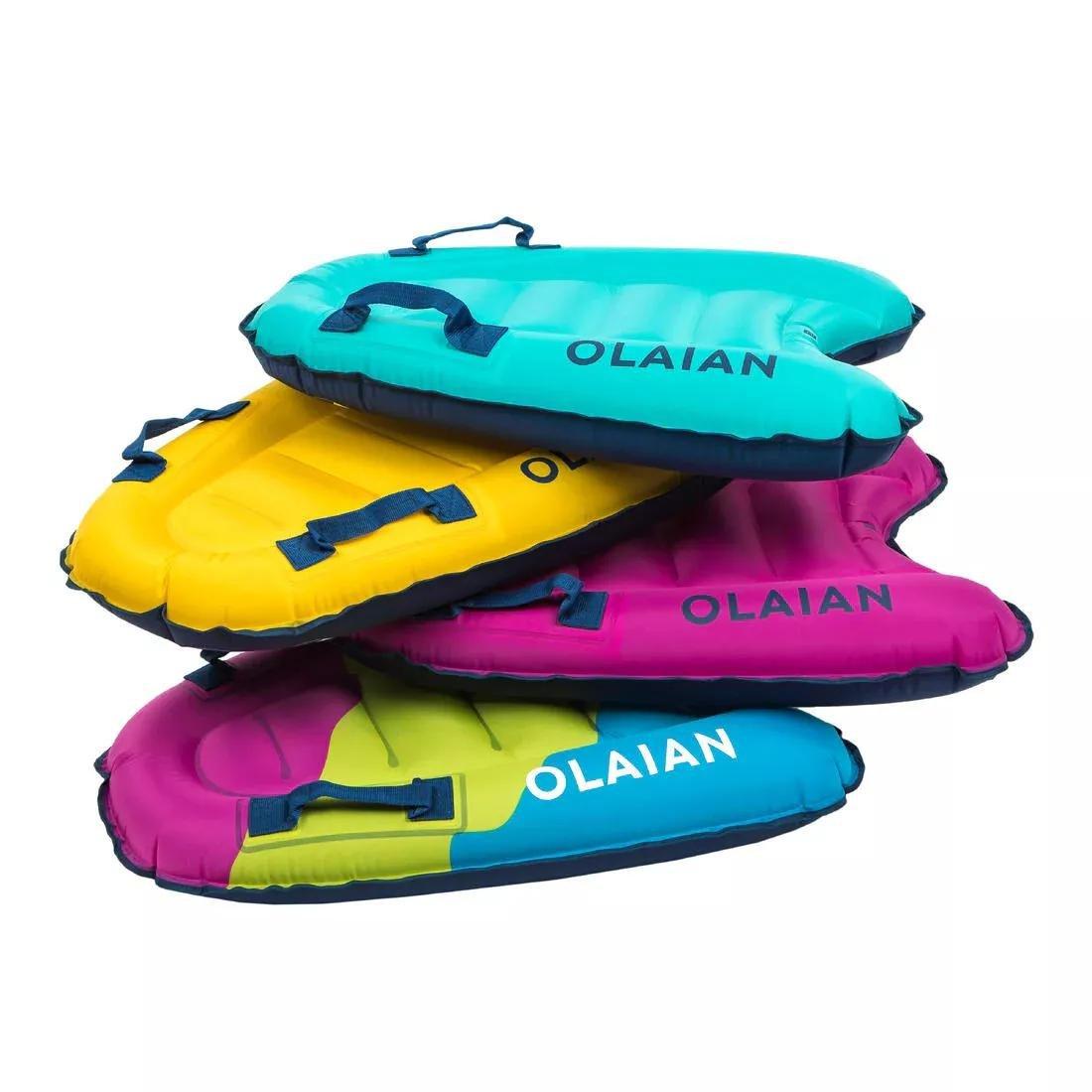 Kid'S Discovery Inflatable Bodyboard , Caribbean Blue, No Color, large image number 10
