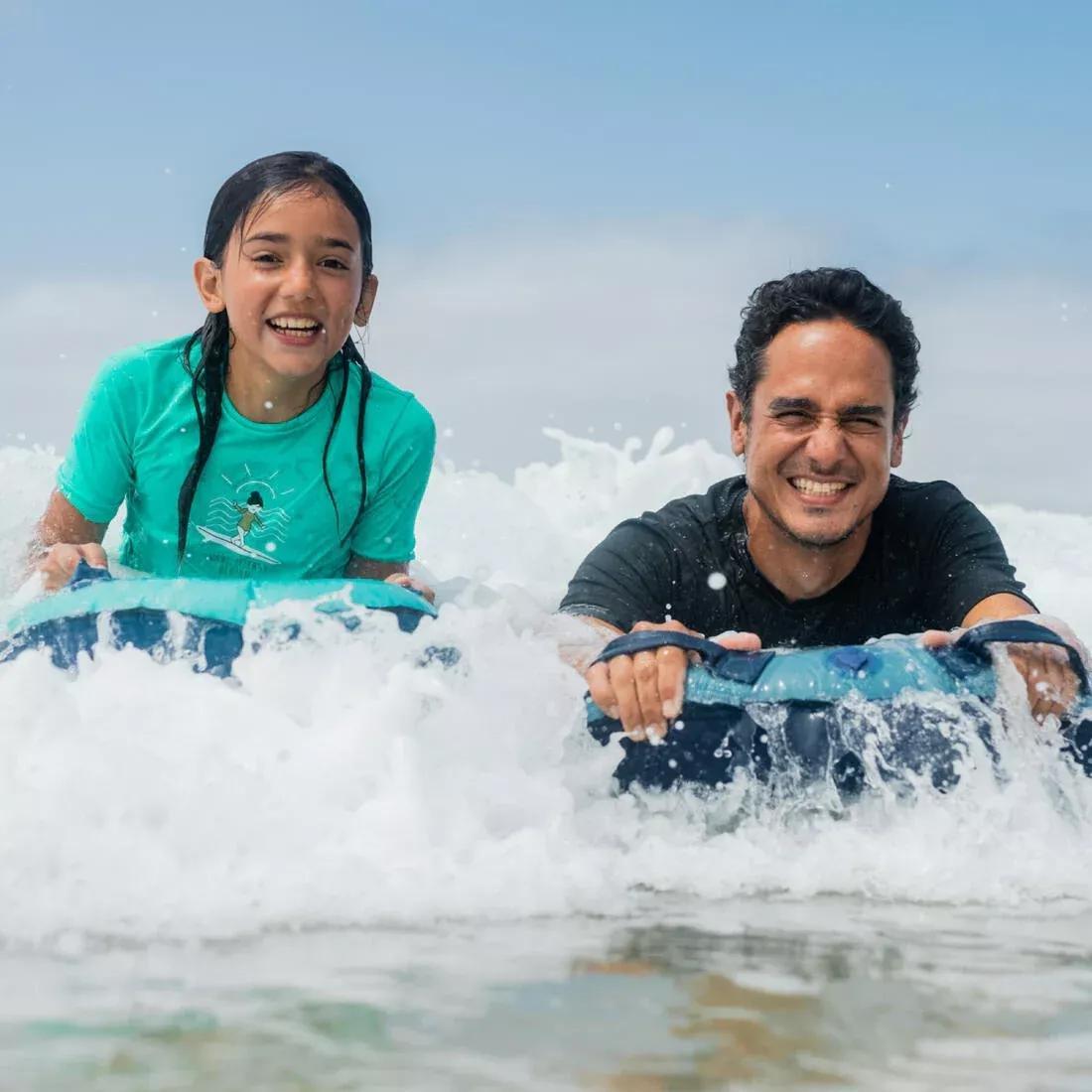 Kid'S Discovery Inflatable Bodyboard , Caribbean Blue, No Color, large image number 11