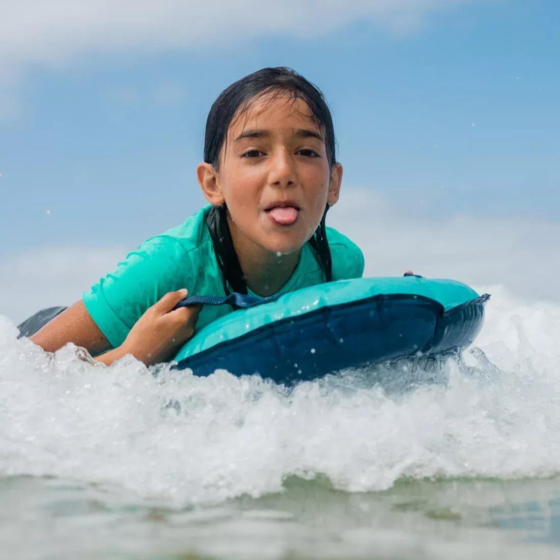 Kid'S Discovery Inflatable Bodyboard , Caribbean Blue, No Color, large image number 12