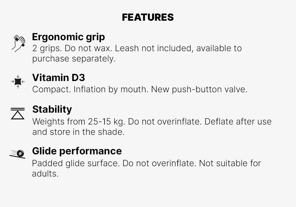 Kid'S Discovery Inflatable Bodyboard , Caribbean Blue, No Color, medium