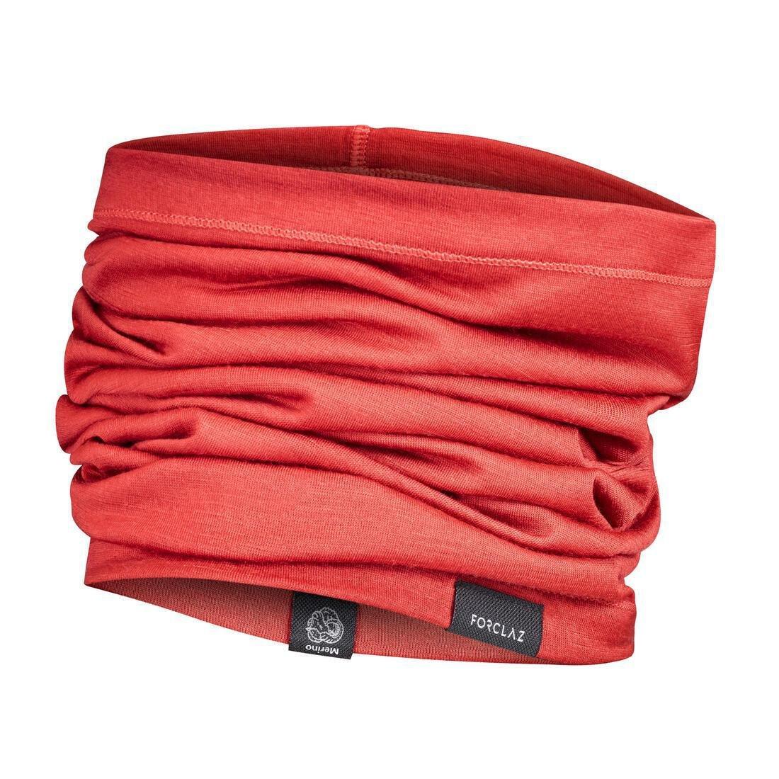 Multi-Position Merino Wool Tube Scarf, Brick Red, No Color, medium